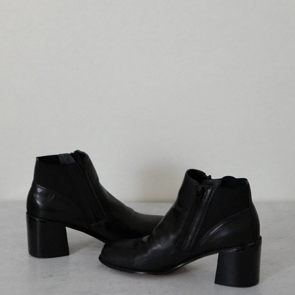 Vintage Leather heeled boots